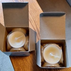 12 Vintage PartyLite Vanilla Scented Floating Candles - 2 Boxes of 6